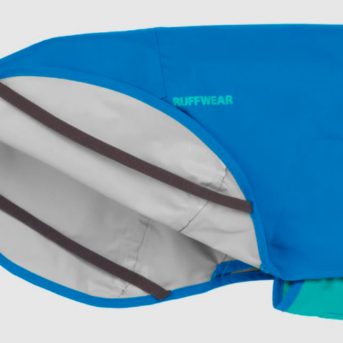 Ruffwear Sun Shower Regenmantel für Hunde L 81–91 cm blau - Hundebekleidung & Wetterschutz