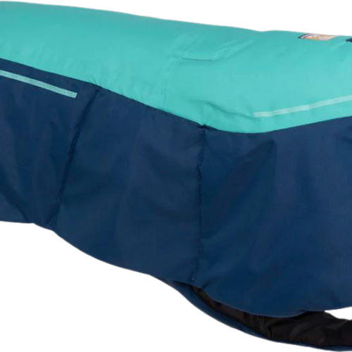 Ruffwear Vert Hundejacke wasserdicht XL 91–107 cm Aurora Teal türkis - Hundebekleidung & Wetterschutz