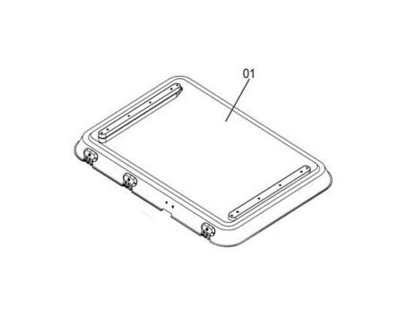 Dometic Haubenglas (ohne Anbauteile) passend zu Heki 2 - Ersatzteile Dometic Dachhauben