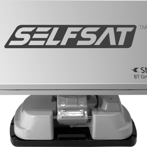 Selfsat Snipe BT Grey Line vollautomatische Camping SAT Antenne mit Bluetooth Twin LNB - Camping-Sat-Anlagen