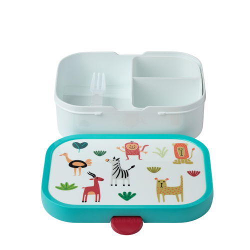 Mepal Campus Brotdose mit Bento Einsatz 750 ml animal friends - Lebensmittelbehälter / Vorratsdosen