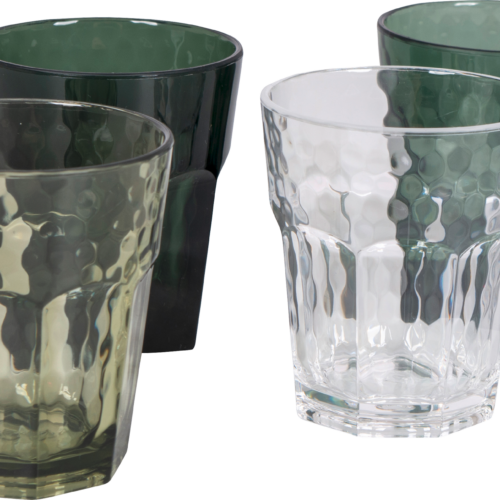 Bo-Camp Tinkglas Mix&Match 4st 200 ml grün - Gläser