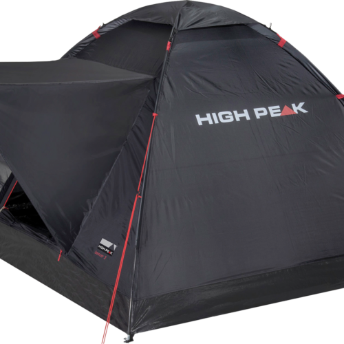 High Peak Beaver 3 freistehendes Einfachdach Kuppelzelt schwarz für 3 Personen - 3-Personen Zelte