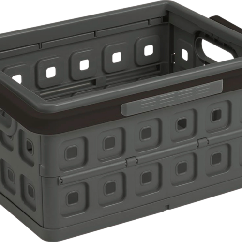 Sunware Square Klappbox mit Griff 24 L anthrazit - Aufbewahrungs- & Transportbehälter
