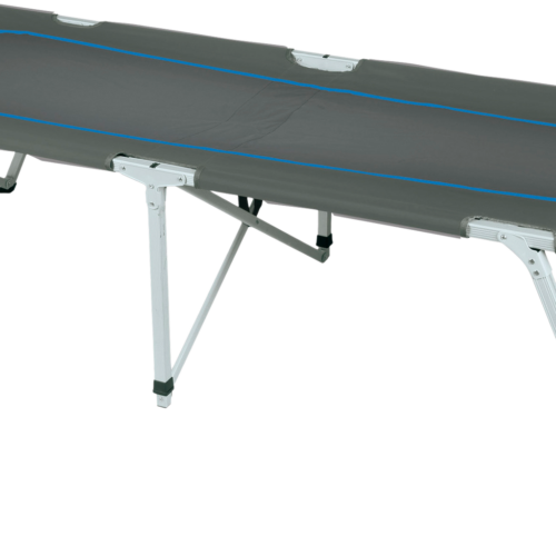 High Peak Toledo XL Camping Faltbett 205 x 78 x 51 cm dunkelgrau / blau - Liegen