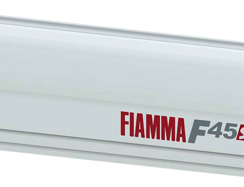 Fiamma F45s Wandmarkise 450 cm (Polar White / Royal Grey) - Kassettenmarkisen