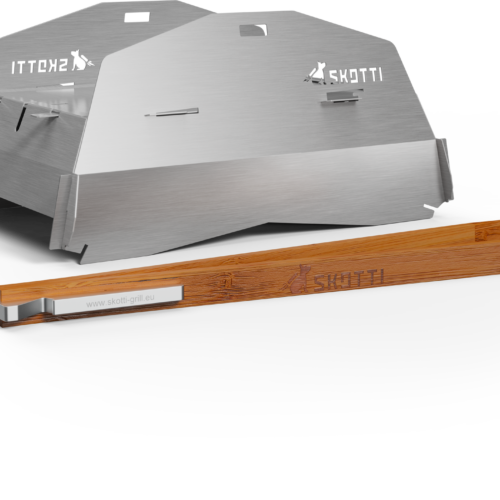 Skotti Grillhaube / Deckel Cap für Skotti Grill inklusive Planentasche und Grillzange - Umrüstung und Anbauteile