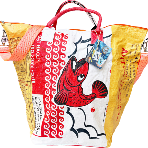 Beadbags Tampenjan Allzwecktragetasche weiß/gelb klein - Packsäcke und Packtaschen
