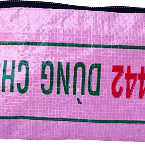 Beadbags Kosmetiktasche aus recycelten Reissack rosa - Kulturbeutel