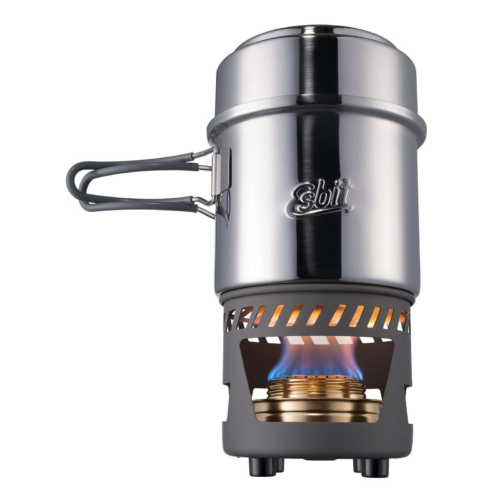 Esbit Spiritus-Kochset, 470 ml / 985 ml 18/8 Edelstahl - Taschenkocher