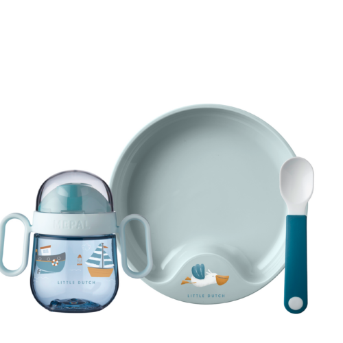 Mepal Mio Babygeschirr-Set 3-tlg. sailors bay - Kunststoff und Melamin Geschirr-Sets