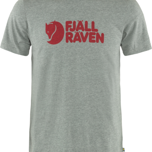 Fjällräven Logo Herren T-Shirt hellgrau XL - Herrenshirts, -hemden & -pullover