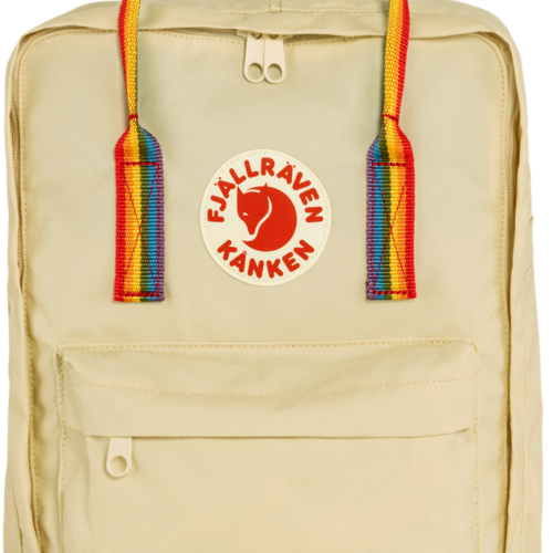 Fjällräven Kanken Rainbow Rucksack 16 Volumen Light Oak-Rainbow Pattern - Tagesrucksäcke & Wanderrucksäcke
