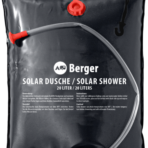 Berger TopDrop mobile Solardusche 20 Liter - Campingduschen & Zubehör