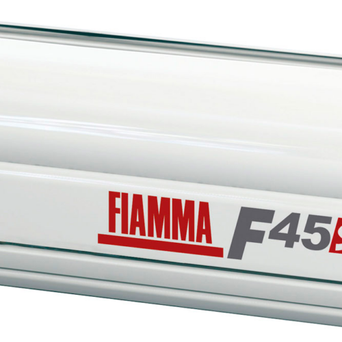 Fiamma F45s Wandmarkise 375 cm (Polar White / Royal Blue) - Kassettenmarkisen
