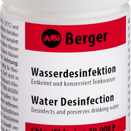 Berger Wasserdesinfektion (mit Chlor) für 10.000 l - Wassertankentkeimung & -reinigung