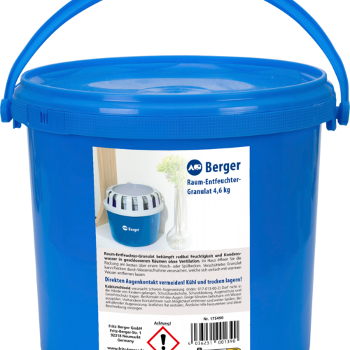 Berger Raum Luftentfeuchter Granulat Nachfüllpack im Eimer 4,6 kg - Luftentfeuchter & Luftreiniger