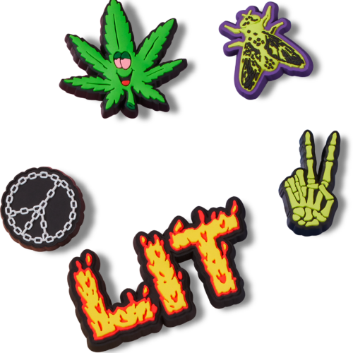 Crocs Jibbitz Lit Schuhanstecker 5er-Pack bunt - Handschuhe, Gürtel & Sonstiges