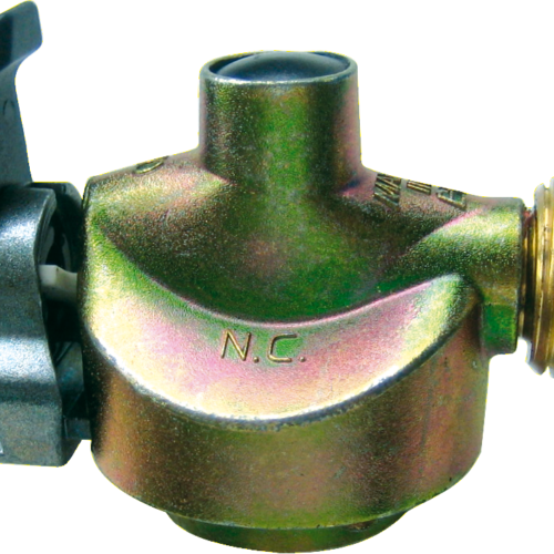 "Clip-On-Adapter G.53 x G.2/G.12 Kupplung D21mm x AG SHELL/KLF-Adapt.-90G SV" - Gasadapter und -kupplung von GOK