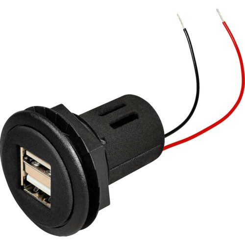 Pro Car USB Einbausteckdose 2x USB - 12 / 24 V Einbausteckdosen von ProCar