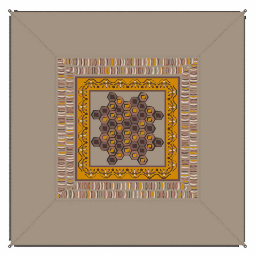 Bent verbindbarer Teppich Zip Carpet 250 x 250 cm Carpet Afrika - Vorzeltteppich & Zeltboden