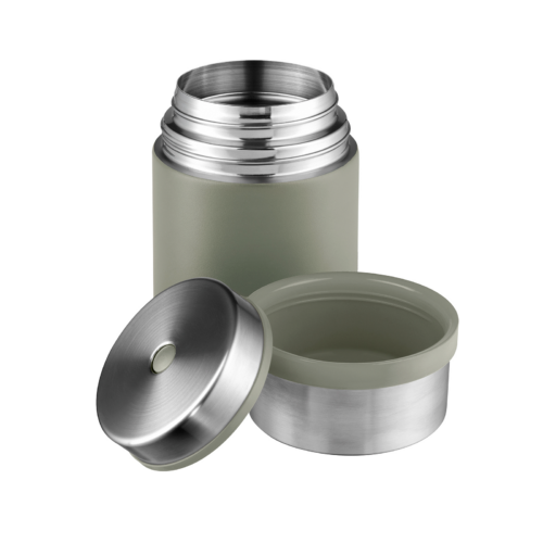 Esbit Sculptor Food-Thermobehälter inkl. Schüssel 18/8 Edelstahl Stone Grey 750 ml - Isolierflaschen & Isobehälter