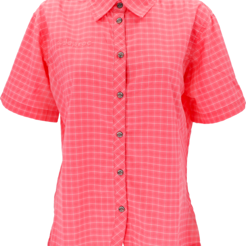 Deproc Damen Funktionsbluse rose kariert pink 42 - Damenshirts, -blusen & -pullover