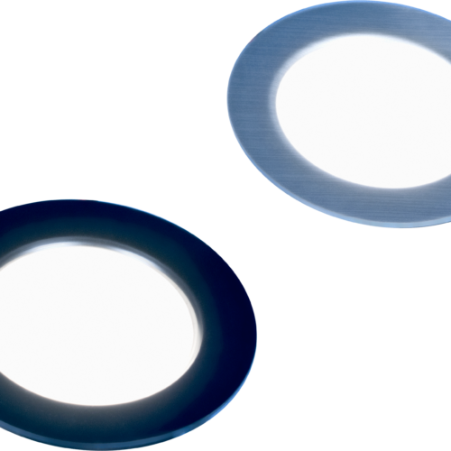 Frilight Vega 48 9SMD-Karte, Opalglas schwarz - Einbauleuchten & Leuchtmittel