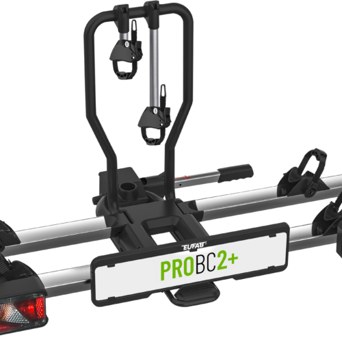 EUFAB Kupplungs-Fahrradträger PROBC2+ für 2 Fahrräder, E-Bike geeignet - Fahrradträger für Anhängerkupplungen