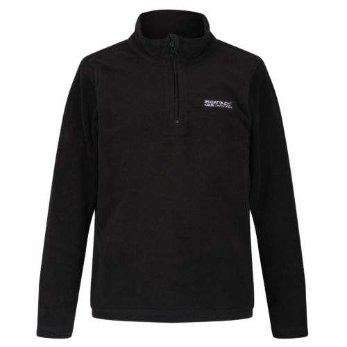 Regatta Hot Shot II Kinder Fleecepullover schwarz 152 - Kinder T-Shirts & -hemden