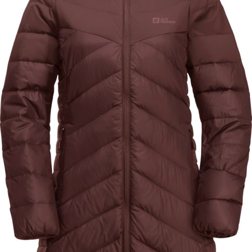 Jack Wolfskin Tundra Down Damen Daunenmantel dunkelrot S - Damenjacken