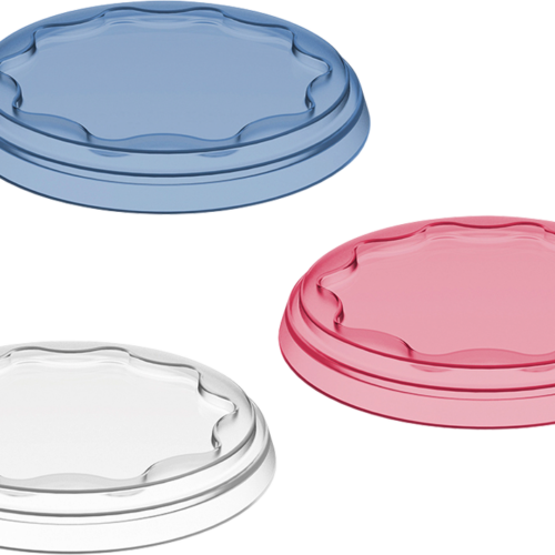 Koziol Fresh Frischedeckel 3er Set flexibel wiederverwendbar transparent coral/deep blue/soft grey - Sonstiges Küchenzubehör