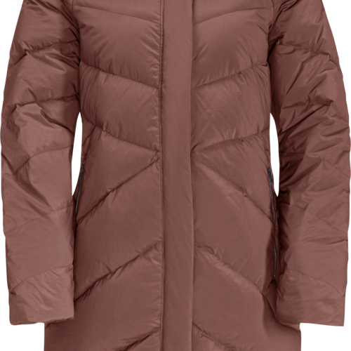 Jack Wolfskin Marienplatz Coat Damen Daunenmantel dunkelbraun XL - Damenjacken
