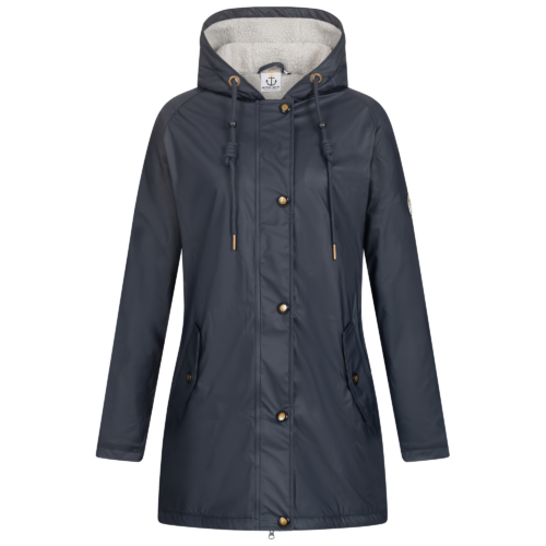 Ankerglut Ankerglutnebel Damen Regenmantel dunkelblau 44 - Damenjacken