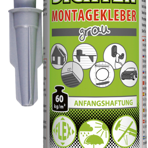 Petec Kleben und Dichten Montagekleber grau 290 ml - Klebstoffe & Dichtmittel