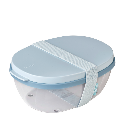Mepal Salatbox ellipse nordic blue - Lebensmittelbehälter / Vorratsdosen