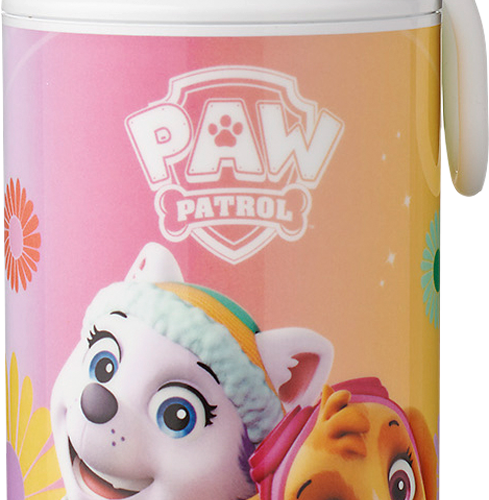Mepal Campus Pop-Up Kinder Trinkflasche aus Silikon mit Pop-Up-Verschluss und auslaufsicher 400 ml Paw Patrol Girls - Trinkflaschen