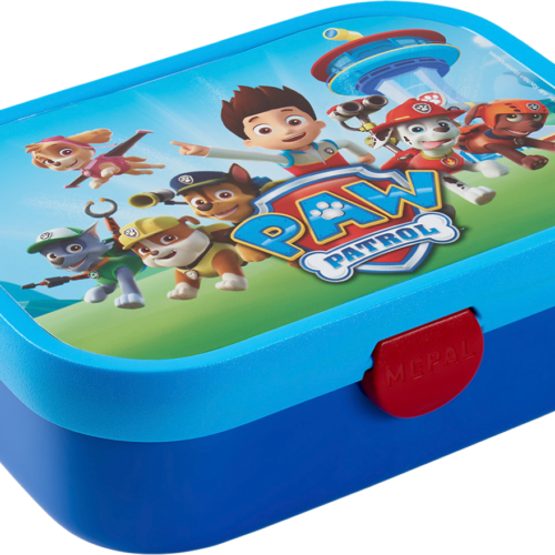 Mepal Campus Brotdose mit Bento-Einsatz aus Polypropyle mit herausnehmbarem Bento-Fach und Gabel 750 ml Paw Patrol - Lebensmittelbehälter / Vorratsdosen