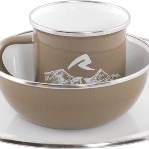 Robens Tongass Single Emaille-Set 3-tlg.  - Kunststoff und Melamin Geschirr-Sets