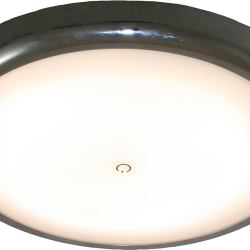 Haba Ossona Deckenleuchte LED chrom mit Touch Schalter rund 17,8 cm / 3 Lichtstufen / 12 V - Einbauleuchten & Leuchtmittel