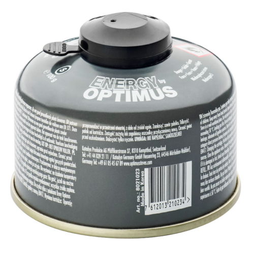 Optimus Gaskartusche 4-Season mit Schraubgewinde & Schutzkappe 100 g - Gaskartuschen