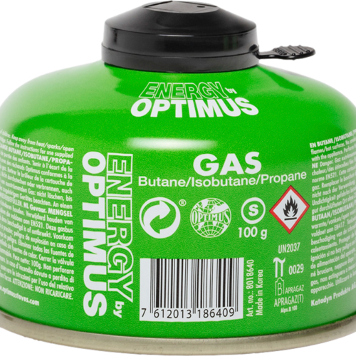 Optimus Universal-Gaskartusche mit Schraubgewinde & Schutzkappe 100 g - Gaskartuschen